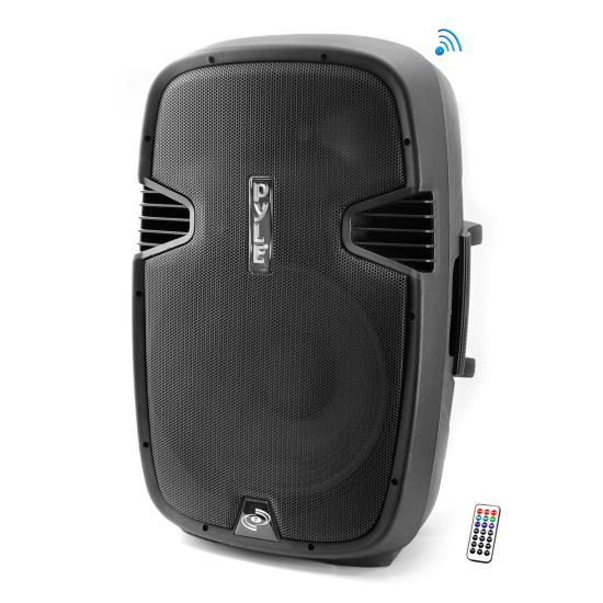 Bluetooth 1400 Watt 15'' PA Speaker System, Bi-Amp, 2-Way Full Range, Class-D, Built-in 30 Pin iPod Dock, USB Flash/SD Memory Card Readers, Record Function, Remote Control (RBPPHP1547UIB)