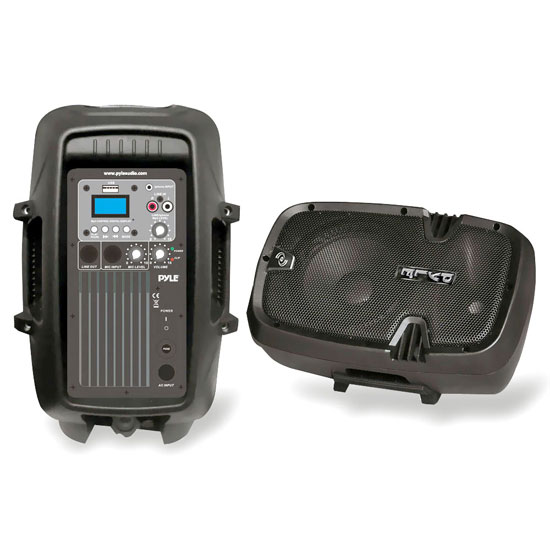 8'' 600 Watt Powered Two-Way PA Speaker with MP3/USB/3.5mm Input (RBPPHP803MU)