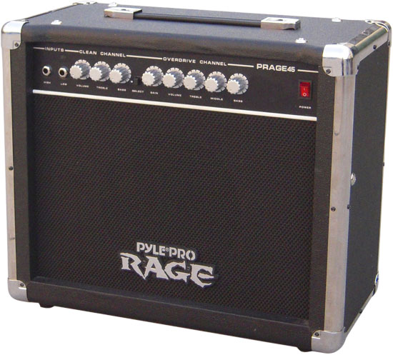 45 Watt Rage-Series Electric Guitar Amplifier With Overdrive (PRAGE45)