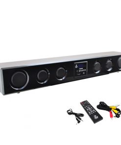 6-Way 300 Watt Multi-Source Wall/Shelf Mount Sound Bar w/USB, SD, MP3, FM Tuner (PSBV400)
