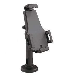 Universal Tamper-Proof Anti-Theft iPad Tablet Kiosk Stand Holder for Public Display with Cable Management, Fits Virtually All Tablets 7.9 – 10.1 Inches, Swivel, Rotation and Tilt Adjustable and Included Wall Mount (Compatible with iPads Mini/1/2/3/4/Air) (PSPADLK8)