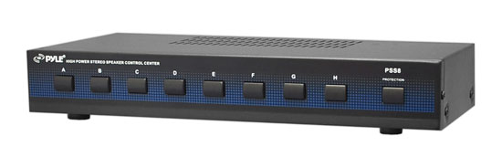 8 Channel High Power Stereo Speaker Selector (RBPSS8)