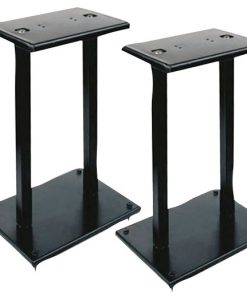 One Pair of Heavy Duty Steel Double Support Bookshelf Speaker Stand (PSTND13)