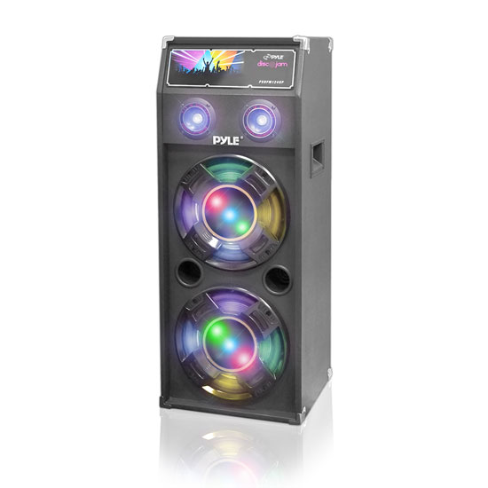 1000 Watts Disco Jam Passive Dual 10'' DJ Speaker System with Flashing DJ Lights (For Use With Model PSUFM1045A) (PSUFM1040P)