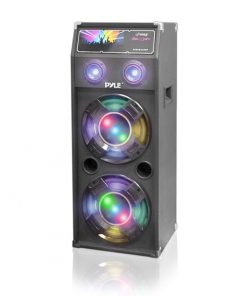 1400 Watt Disco Jam Dual Passive DJ Speaker System with Flashing DJ Lights (For Use w/ Model PSUFM1245A) (PSUFM1240P)