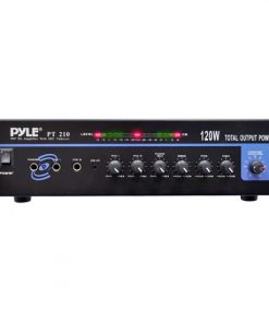 120 WATT MICROPHONE PA Mono Amplifier w/70V Output & Mic Talkover (PT210)