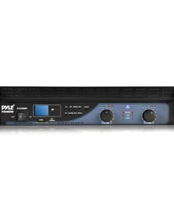 1000 Watt Power Amplifier With USB/SD Readers, LCD Digital Display w/ Built-in Crossover (RBPTA1004U)