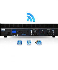 Bluetooth Bridgeable Power Amplifier, MP3/USB/SD, Aux Input, 1000 Watt Amp, Rack Mountable (PTA1004UBT)