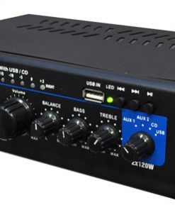 Mini 2x120 Watt Stereo Power Amplifier w/ USB/CD/AUX Inputs (RBPTAU45)