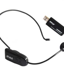 Wireless Headset Microphone System with USB Receiver with Built-in Rechargeable Battery (PUSBMIC52)
