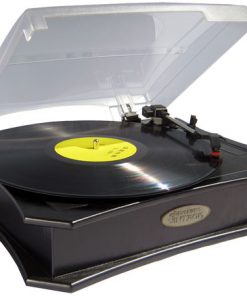 Retro Style Vinyl Turntable With USB-To-PC Recording (Black) (RBPVNTT5UB)