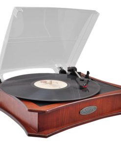 Retro Style Vinyl Turntable With USB-To-PC Recording (Mahogany) (RBPVNTT5UR)