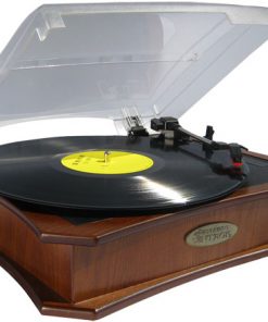 Retro Style Vinyl Turntable With USB-To-PC Recording (Maple) (RBPVNTT5UT)