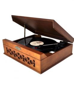 Vintage Style Phonograph/Turntable With USB-To-PC Connection (Dark Maple) (RBPVNTT6UMT)