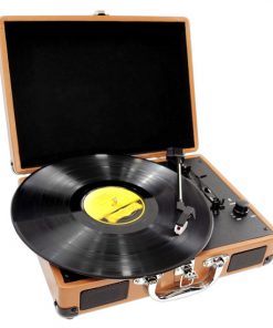 Retro Belt-Drive Turntable With USB-to-PC Connection, Rechargeable Battery (RBPVTT2UWD)