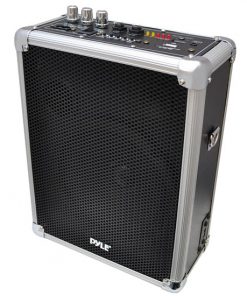 Dual Channel 400 Watt Wireless PA System w/USB/SD and 2 VHF Wireless Microphones (1 Lavalier, 1 Handheld) (PWMA160)