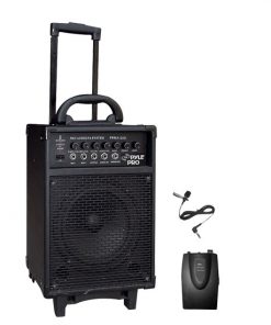 300 Watt Wireless Rechageable Portable PA System With Lavalier Microphone (RBPWMA260)