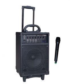 300 Watt Wireless Rechageable Portable PA System With FM/USB/SD W/Handheld Microphone   is there 3.5mm hole to put on speaker stand (RBPWMA430U)