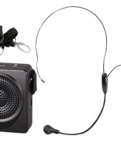 50 Watts Portable, Waist-Band Portable Pa System With A Headset Microphone w/Built In Rechargeable Batteries (Color Black) (RBPWMA50B)