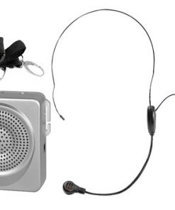 50 Watts Portable, Waist-Band Portable Pa System With A Headset Microphone w/Built In Rechargeable Batteries (Color Silver) (RBPWMA50S)