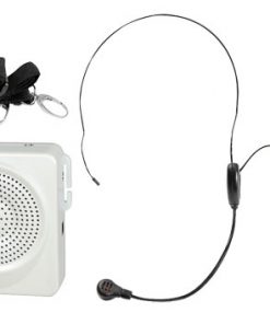 50 Watts Portable, Waist-Band Portable Pa System With A Headset Microphone w/Built In Rechargeable Batteries (Color White) (RBPWMA50W)