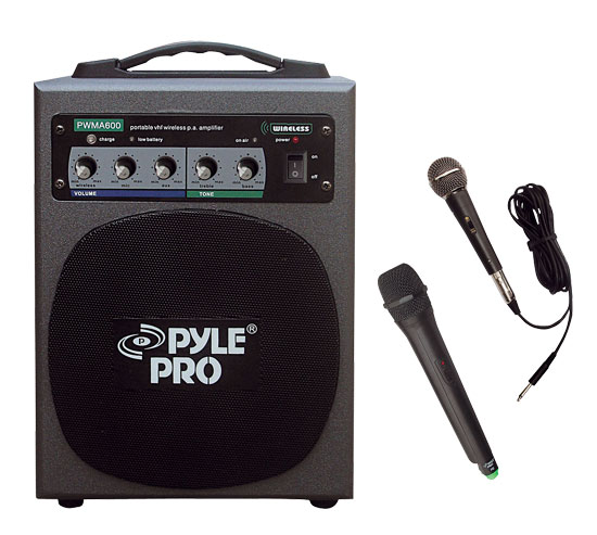 100 Watt Wireless Battery Powered PA System (RBPWMA600)