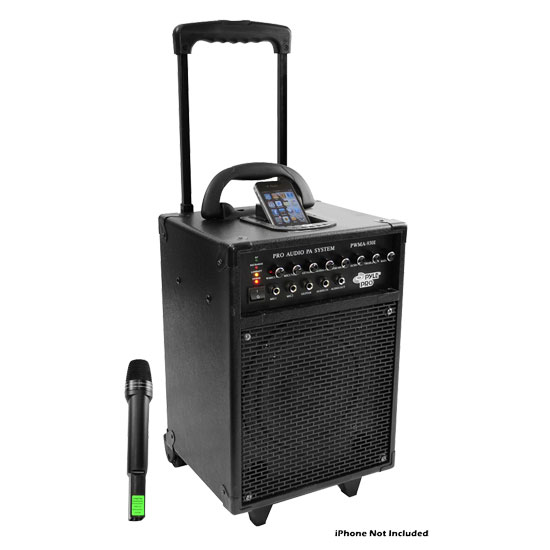 600 Watt VHF Wireless Portable PA System/Echo W/Ipod Dock (RBPWMA930I)