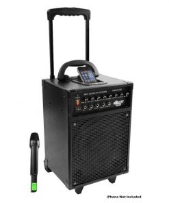 600 Watt VHF Wireless Portable PA System/Echo W/Ipod Dock (PWMA930I)