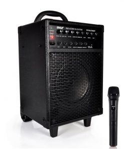 Wireless Portable Bluetooth PA Speaker System, Built-in Rechargeable Battery, Wireless Microphone, 30-Pin iPod Dock, 600 Watt (PWMA930IBT)