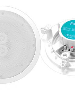 6.5 Inch Weather Proof 2-Way In-Ceiling / In-Wall Stereo Speaker (Single Speaker) (PWRC62)