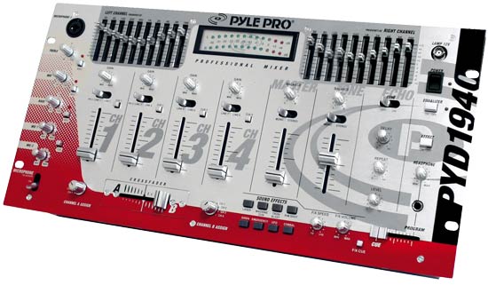 19'' Rack Mount 4CH Professional Mixer with SFX and Echo (RBPYD1940)