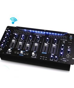 Bluetooth 6-Channel DJ Mixer 19'' 5U Rack Mount System Digital LED Illuminated Controls (RBPYD1964B)