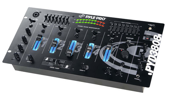 19'' Rack Mount 4 Channel Professional Mixer with Digital Sampler (RBPYD3808)