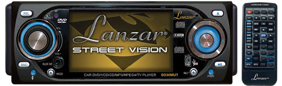 3.6'' TFT Monitor w/ DVD/ VCD/ MP3/ CD Player & AM/ FM Radio & TV Tuner (RBSD36MUT)