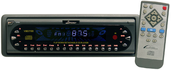 AM/FM-MPX CD Player w/Flip Down Detachable Face (RBVBD700)