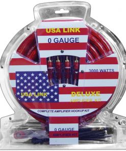 *USA Link* 0 Gauge amp wiring kit w/ RCA