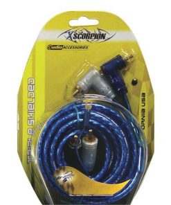 RCA CABLE 12' XSCORPION BLUE TRIPLE SHIELDED W/REMOTE WIRE
