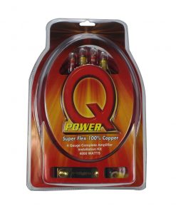 Qpower 4 Gauge Amp Kit 100% Copper Wire
