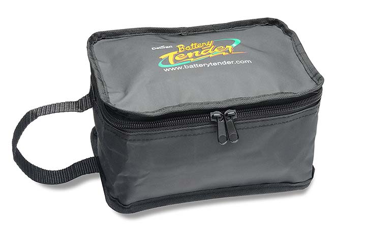 Battery Tender Black Medium Zipper Pouch