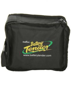 Battery Tender Black Large Zipper Pouch