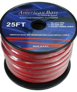 American Bass 0 Gauge Red 25 ft. Roll(AB4655RD25FT)