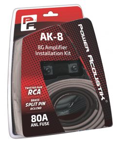 Power Acoustik 8 Gauge amp kit Mini Anl