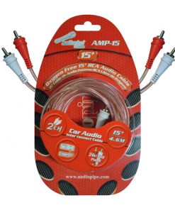 RCA CABLE 15' AUDIOPIPE OFC CLEAR INSTALLER SERIES
