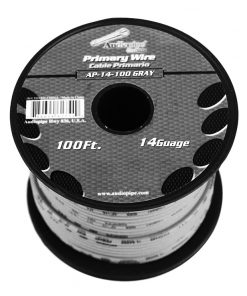 Audiopipe 14 gauge 100ft Gray primary wire