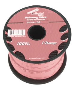 Audiopipe 14 Gauge 100Ft Primary Wire pink