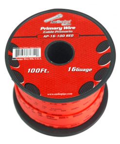 Audiopipe 16 gauge 100ft Red primary wire