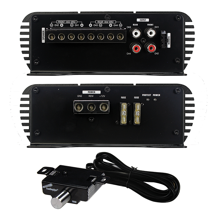 Audiopipe 4CH 1200W Amplifier APMI4080 - Image 3