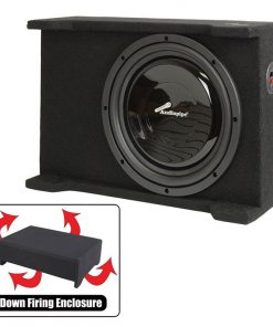 Audiopipe Single 12" Shallow Downfire Sealed Enclosure with sub