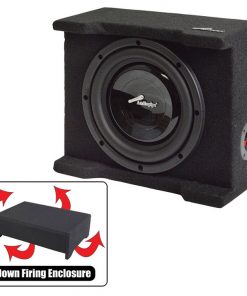 Audiopipe Single 8" Shallow Downfire Sealed Enclosure with sub