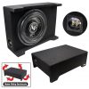 Audiopipe 10" Loaded Sealed Enclosure 600 Watts Shallow Mount 4 ohm